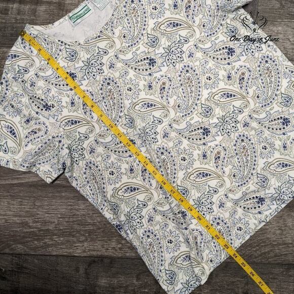 Shenanigans Paisley Short Sleeve T Shirt Size M - Picture 4 of 5